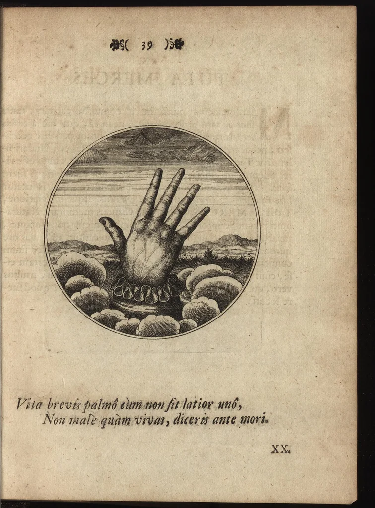 An illustration from Emblemata moralia, 1697, leaf 48