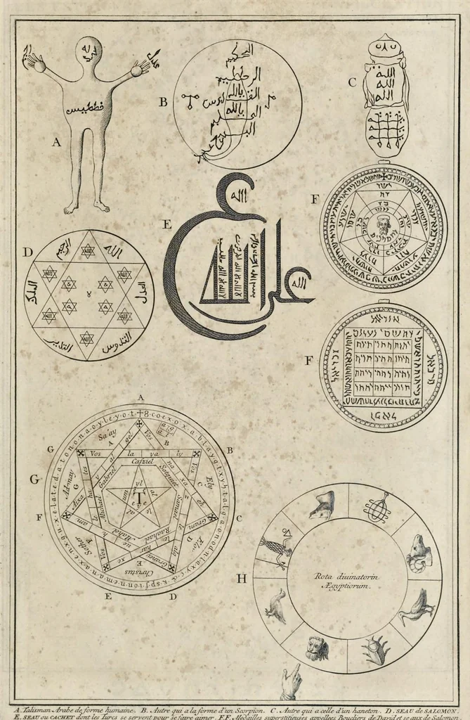 An illustration from Superstitions anciennes et modernes : prejugés vulgaires qui ont induit les peuples à des usages et à des pratiques contraires à la religion, 1733, leaf 138