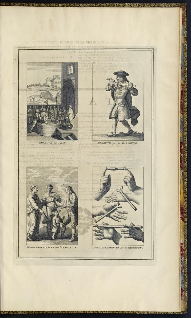 An illustration from Superstitions anciennes et modernes : prejugés vulgaires qui ont induit les peuples à des usages et à des pratiques contraires à la religion, 1733, leaf 386