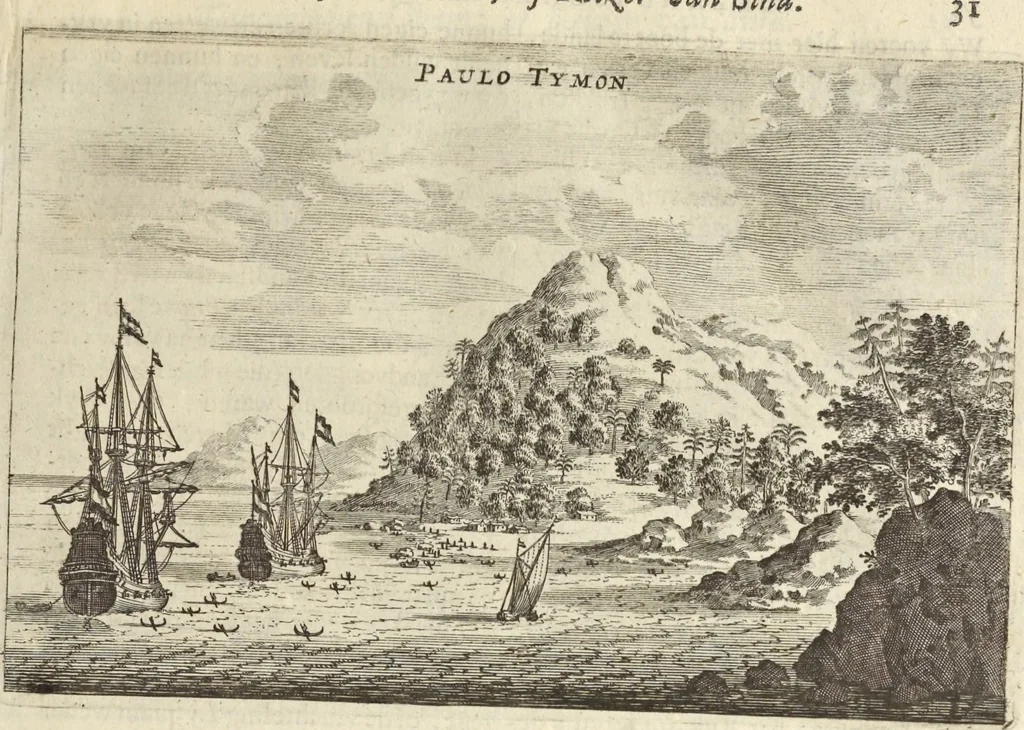 An illustration from Het gezandtschap der Neêrlandtsche Oost-Indische Compagnie, aan den grooten Tartarischen Cham, den tegenwoordigen keizer van China : waar in de gedenkwaerdigste geschiedenissen, die onder het reizen door de Sineesche landtschappen, Quantung, Kiangsi, Nanking, Xantung en Peking, en aan het keizerlyke hof te Peking, zedert den jaare 1655 tot 1657 zyn voorgevallen, op het bondigste verhandelt worden : beneffens een naauwkeurige beschryvinge der Sineesche steden, dorpen, regeering, weetenschappen, handwerken, zeden, godsdiensten, gebouwen, drachten, scheepen, bergen, gewaffen, dieren, &c. en oorlogen tegen de Tarters : verçiert met over de 150 afbeeldtsels, na 't leven in Sina, 1693, leaf 54