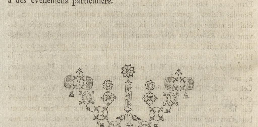 An illustration from Monumens de la mythologie et de la poesie des Celtes et particulierement des anciens Scandinaves : pour servir de supplement et de preuves a l'Introduction a l'histoire de Dannemarc, 1756, leaf 83