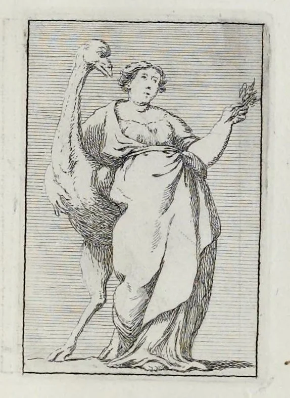 An illustration from Iconologie, tirée de divers auteurs : utile aux gens de lettres, aux poëtes, aux artistes, & généralement à tous les amateurs des beaux-arts, 1759, leaf 184