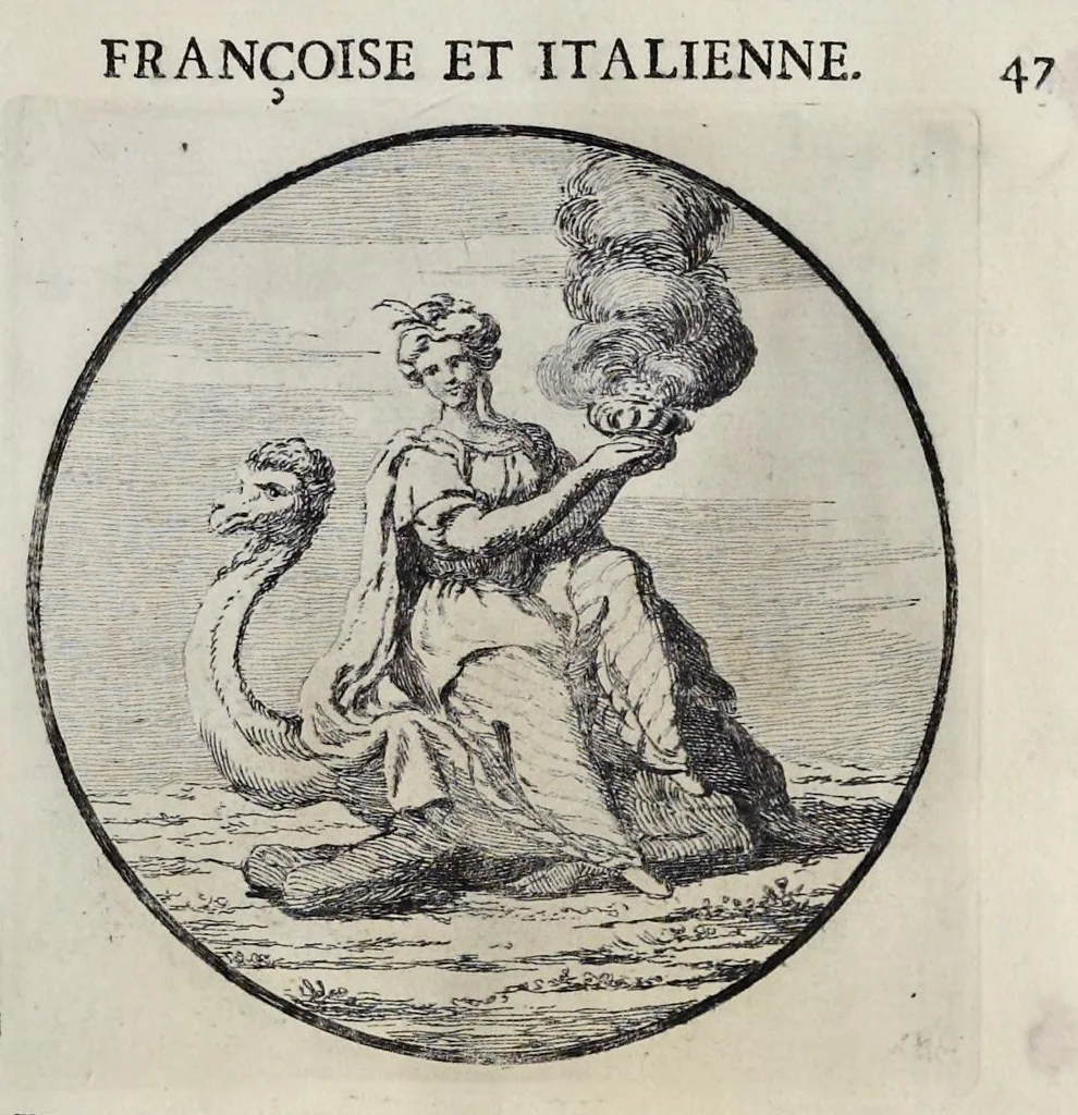 An illustration from Iconologie, tirée de divers auteurs : utile aux gens de lettres, aux poëtes, aux artistes, & généralement à tous les amateurs des beaux-arts, 1759, leaf 524