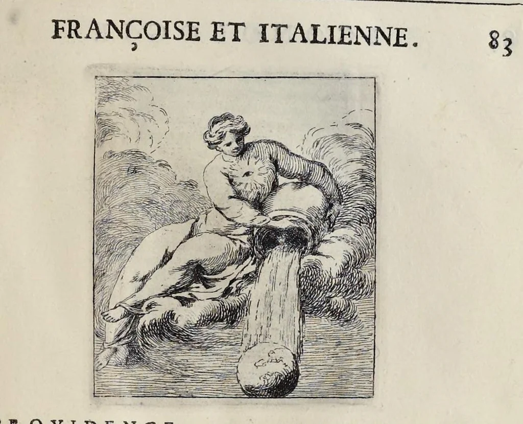An illustration from Iconologie, tirée de divers auteurs : utile aux gens de lettres, aux poëtes, aux artistes, & généralement à tous les amateurs des beaux-arts, 1759, leaf 560