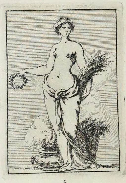 An illustration from Iconologie, tirée de divers auteurs : utile aux gens de lettres, aux poëtes, aux artistes, & généralement à tous les amateurs des beaux-arts, 1759, leaf 65