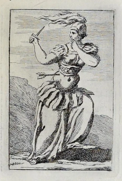 An illustration from Iconologie, tirée de divers auteurs : utile aux gens de lettres, aux poëtes, aux artistes, & généralement à tous les amateurs des beaux-arts, 1759, leaf 658