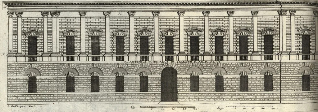 An illustration from Il forestiere istruito delle cose più rare di architettura, e di alcune pitture della città di Vicenza : dialogo, 1761, leaf 113