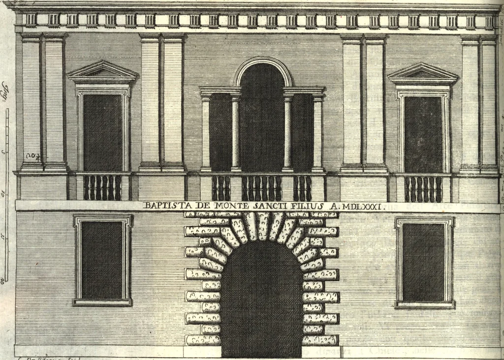 An illustration from Il forestiere istruito delle cose più rare di architettura, e di alcune pitture della città di Vicenza : dialogo, 1761, leaf 127