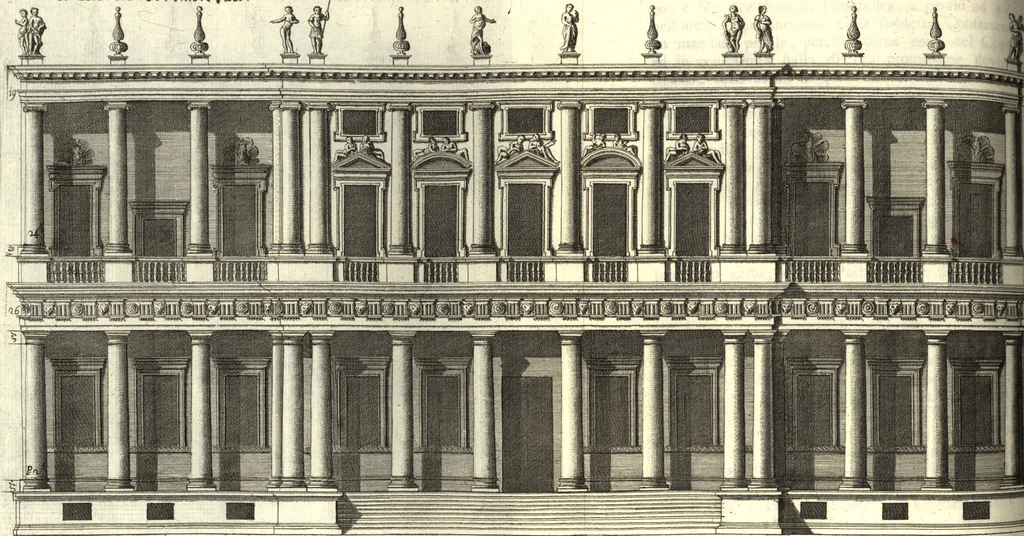 An illustration from Il forestiere istruito delle cose più rare di architettura, e di alcune pitture della città di Vicenza : dialogo, 1761, leaf 133