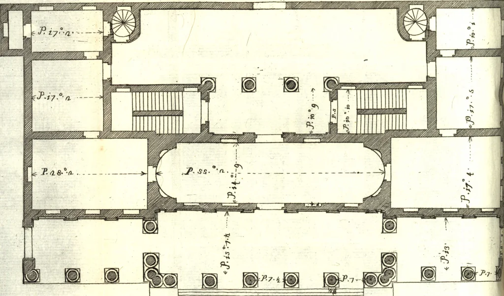 An illustration from Il forestiere istruito delle cose più rare di architettura, e di alcune pitture della città di Vicenza : dialogo, 1761, leaf 135
