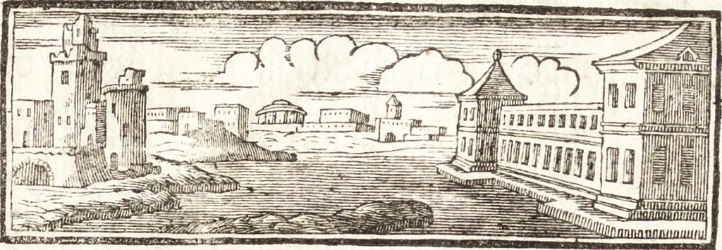 An illustration from Il forestiere istruito delle cose più rare di architettura, e di alcune pitture della città di Vicenza : dialogo, 1761, leaf 14