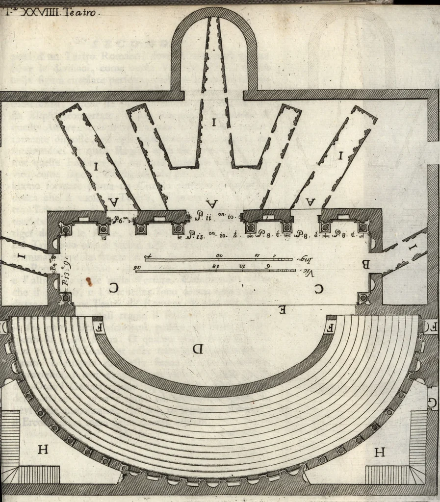 An illustration from Il forestiere istruito delle cose più rare di architettura, e di alcune pitture della città di Vicenza : dialogo, 1761, leaf 146