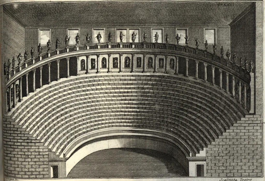 An illustration from Il forestiere istruito delle cose più rare di architettura, e di alcune pitture della città di Vicenza : dialogo, 1761, leaf 154