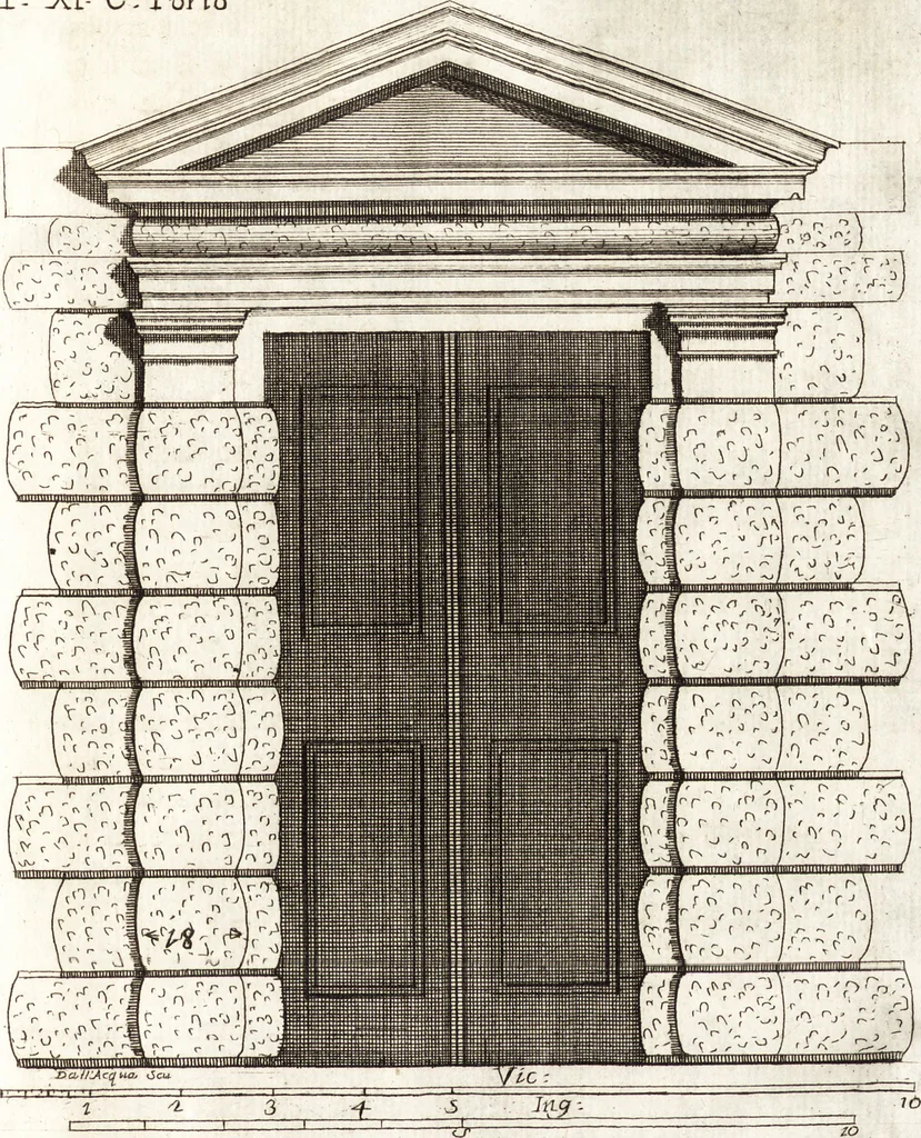 An illustration from Il forestiere istruito delle cose più rare di architettura, e di alcune pitture della città di Vicenza : dialogo, 1761, leaf 68