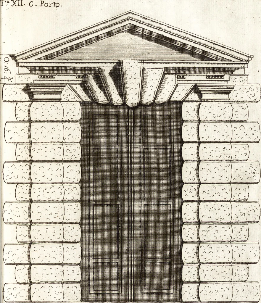 An illustration from Il forestiere istruito delle cose più rare di architettura, e di alcune pitture della città di Vicenza : dialogo, 1761, leaf 70