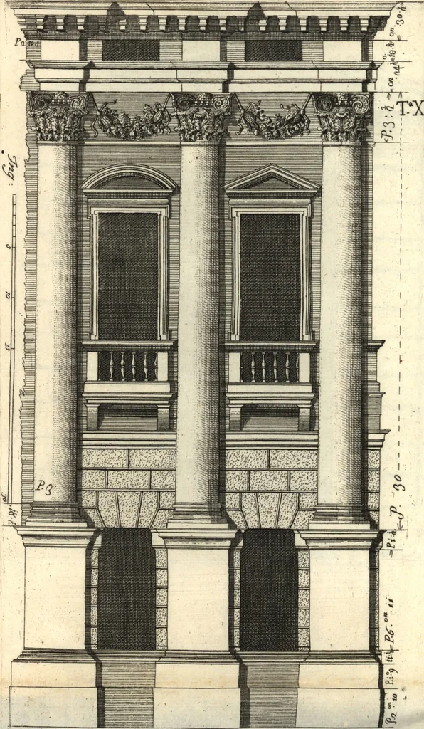 An illustration from Il forestiere istruito delle cose più rare di architettura, e di alcune pitture della città di Vicenza : dialogo, 1761, leaf 73