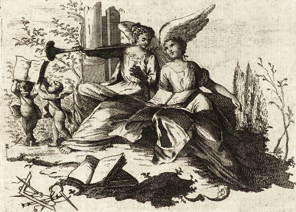 An illustration from Il forestiere istruito delle cose più rare di architettura, e di alcune pitture della città di Vicenza : dialogo, 1761, leaf 8