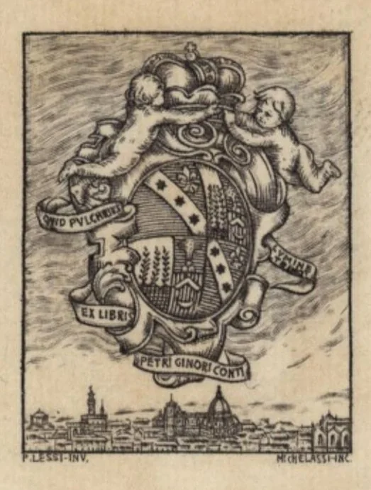 An illustration from La descrizione della pompa e dell'apparato fatto in Firenze nel battesimo del serenissimo principe di Toscana, 1577, leaf 1