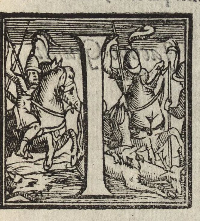 An illustration from La descrizione della pompa e dell'apparato fatto in Firenze nel battesimo del serenissimo principe di Toscana, 1577, leaf 8