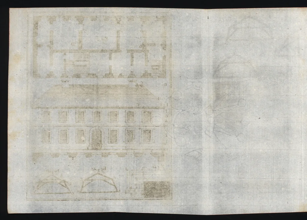 An illustration from Elemens de l'architecture civile, à l'usage des cavaliers du College Roial Thérésien, 1772, leaf 447