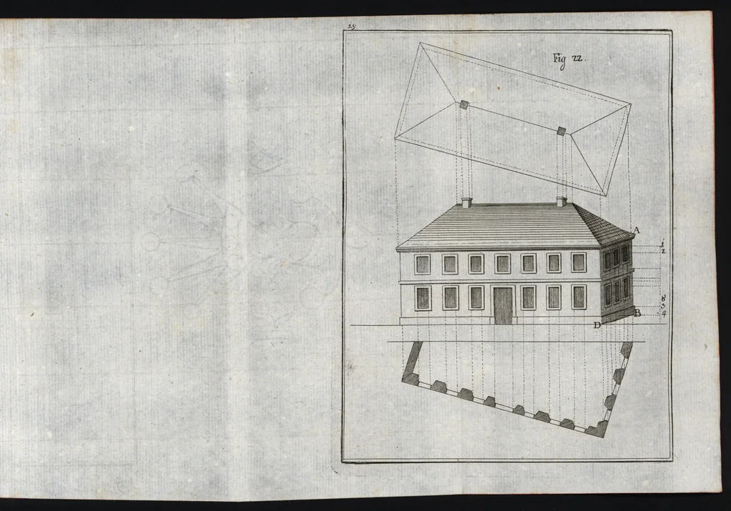 An illustration from Elemens de l'architecture civile, à l'usage des cavaliers du College Roial Thérésien, 1772, leaf 452