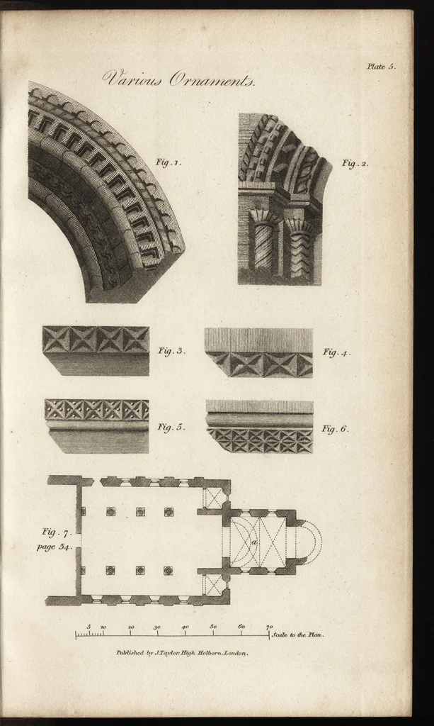 An illustration from Essays on Gothic architecture, 1808, leaf 218