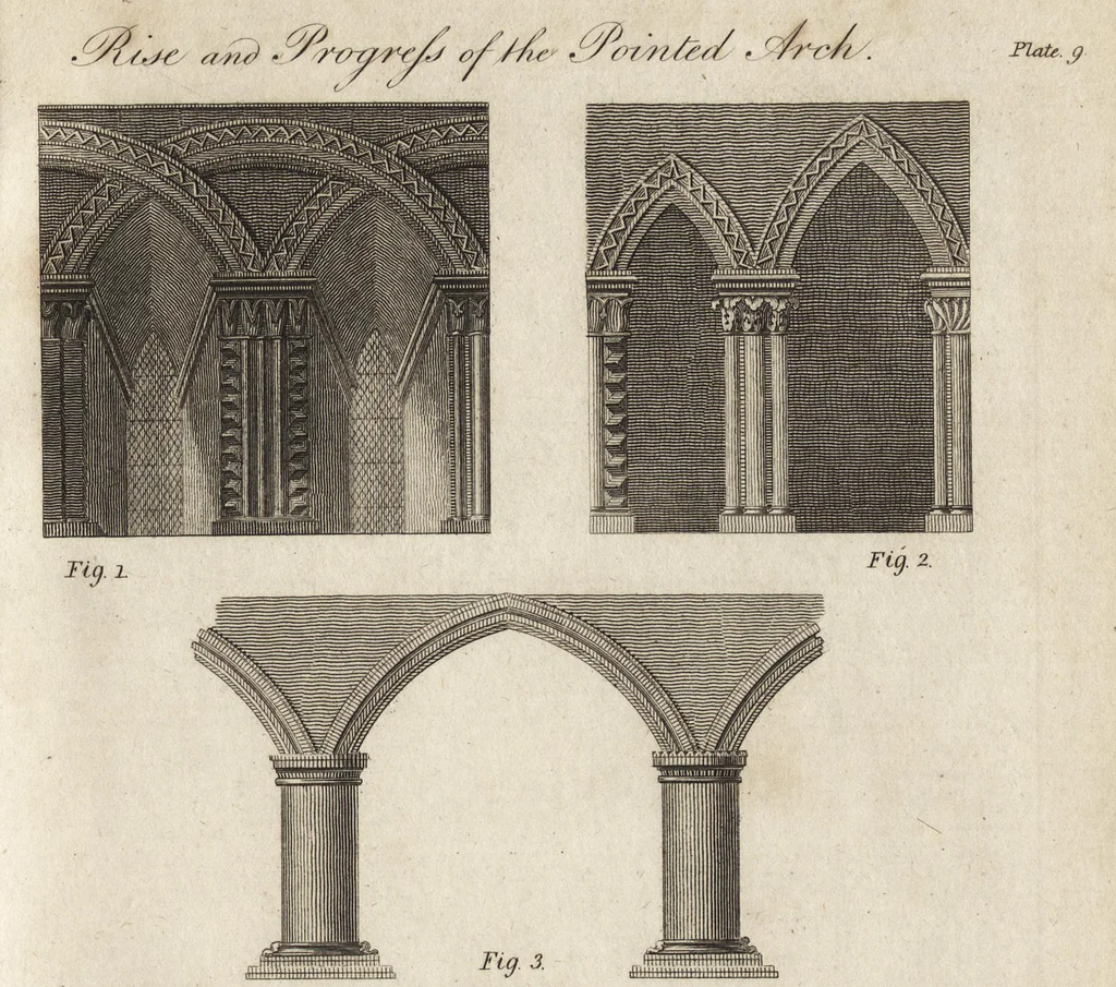 An illustration from Essays on Gothic architecture, 1808, leaf 226