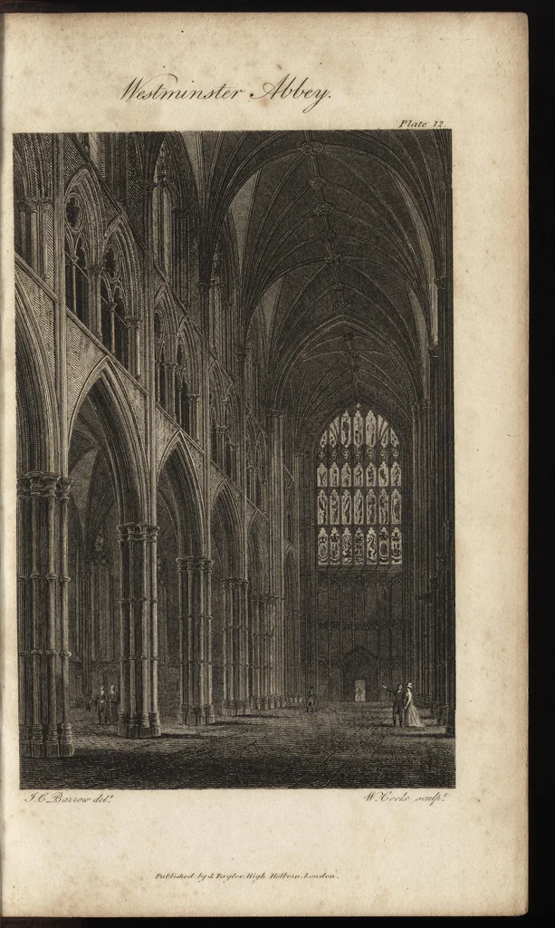 An illustration from Essays on Gothic architecture, 1808, leaf 232