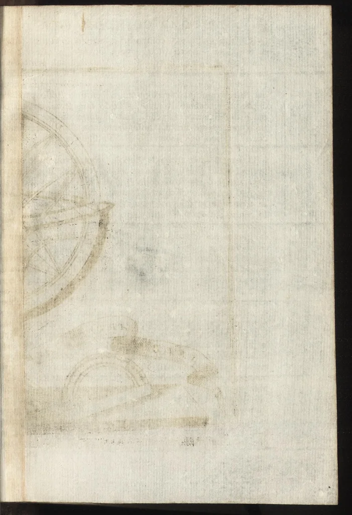 An illustration from Epitome cosmografica, o, Compendiosa introduttione all' astronomia, geografia & idrografia : per l'uso, dilucidatione, e fabbrica delle sfere, globi, planisferi, astrolabi, e tavole geografiche, e particolarmente degli stampati, e spiegati nelle publiche lettioni, 1693, leaf 534