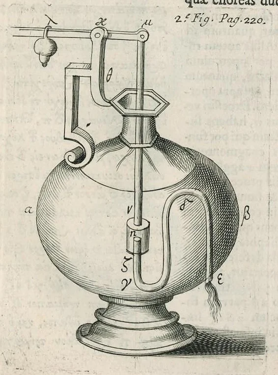 An illustration from Veterum mathematicorum Athenæi, Apollodori, Philonis, Bitonis, Heronis, et aliorum opera, Græce et Latine, pleraque nunc primum edita, 1693, leaf 240