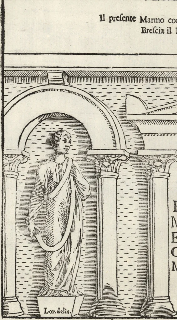 An illustration from Le memorie bresciane : opera historica e simbolica, 1693, leaf 23