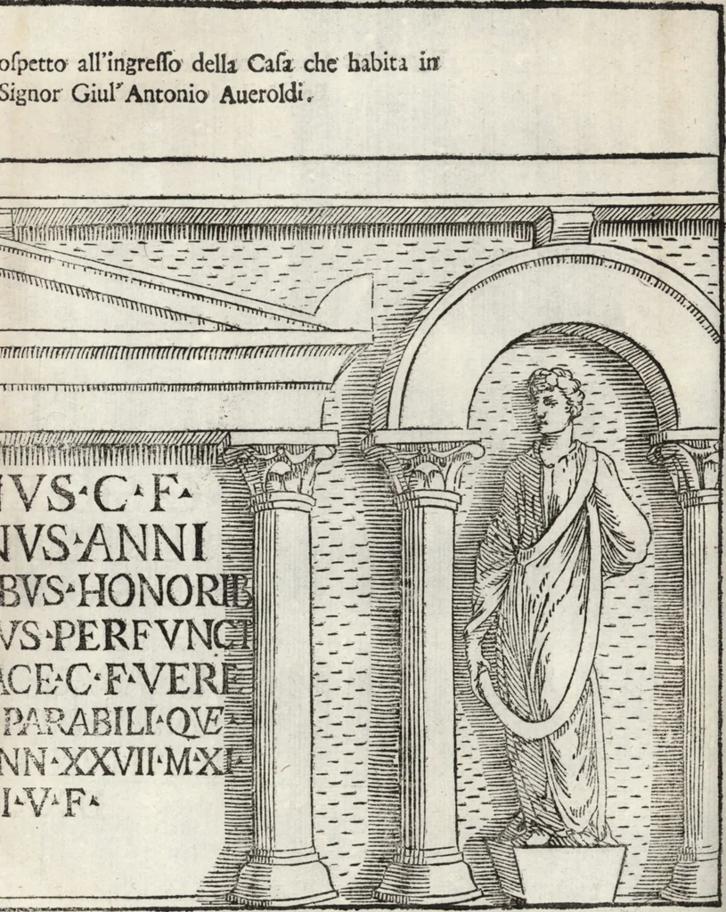 An illustration from Le memorie bresciane : opera historica e simbolica, 1693, leaf 23