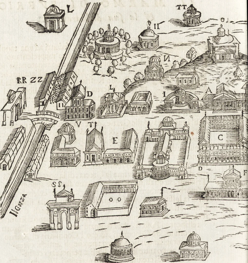 An illustration from Le memorie bresciane : opera historica e simbolica, 1693, leaf 35