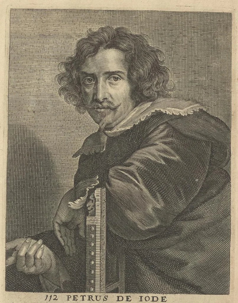 An illustration from The true effigies of the most eminent painters, and other famous artists that have flourished in Europe, curiously engraven on copper-plates : together with an account of the time when they lived, the most remarkable passages of their lives, and most considerable works : very useful for all such gentlemen as are lovers of art and ingenuity, 1694, leaf 108