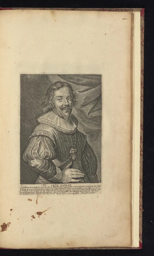 An illustration from The true effigies of the most eminent painters, and other famous artists that have flourished in Europe, curiously engraven on copper-plates : together with an account of the time when they lived, the most remarkable passages of their lives, and most considerable works : very useful for all such gentlemen as are lovers of art and ingenuity, 1694, leaf 110