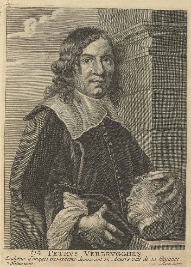An illustration from The true effigies of the most eminent painters, and other famous artists that have flourished in Europe, curiously engraven on copper-plates : together with an account of the time when they lived, the most remarkable passages of their lives, and most considerable works : very useful for all such gentlemen as are lovers of art and ingenuity, 1694, leaf 114