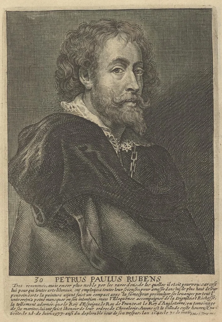 An illustration from The true effigies of the most eminent painters, and other famous artists that have flourished in Europe, curiously engraven on copper-plates : together with an account of the time when they lived, the most remarkable passages of their lives, and most considerable works : very useful for all such gentlemen as are lovers of art and ingenuity, 1694, leaf 52