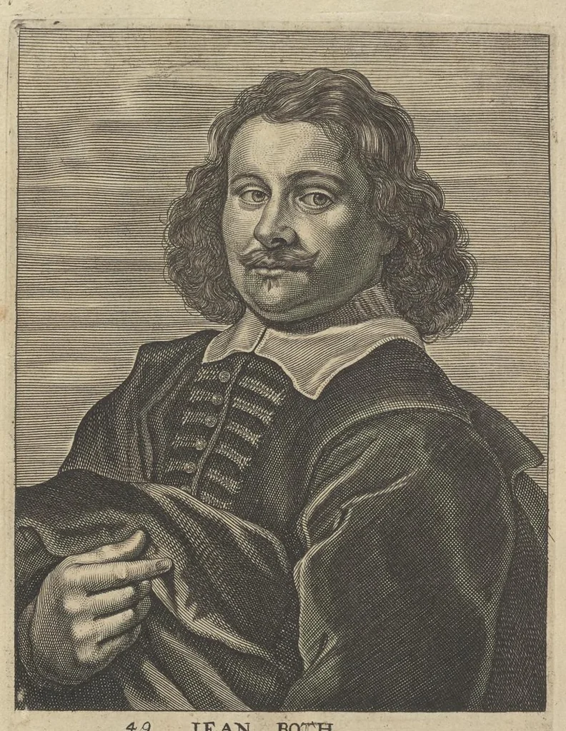 An illustration from The true effigies of the most eminent painters, and other famous artists that have flourished in Europe, curiously engraven on copper-plates : together with an account of the time when they lived, the most remarkable passages of their lives, and most considerable works : very useful for all such gentlemen as are lovers of art and ingenuity, 1694, leaf 64
