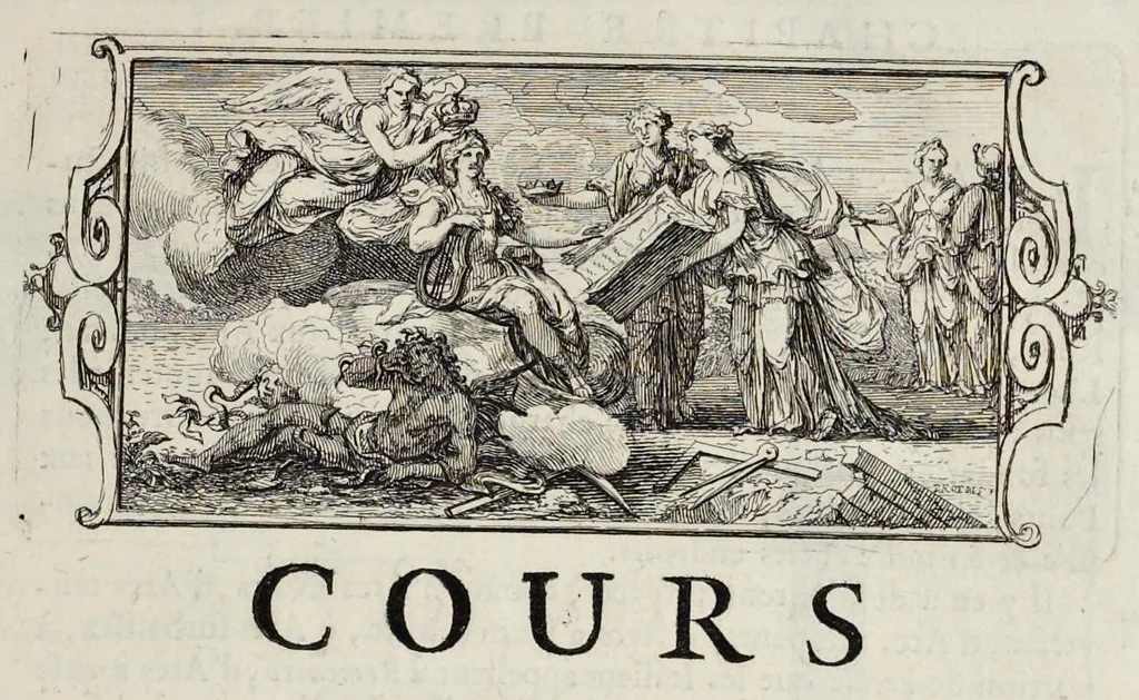 An illustration from Cours d'architecture enseigné dans l'Academie royale d'architecture ..., 1698, leaf 18
