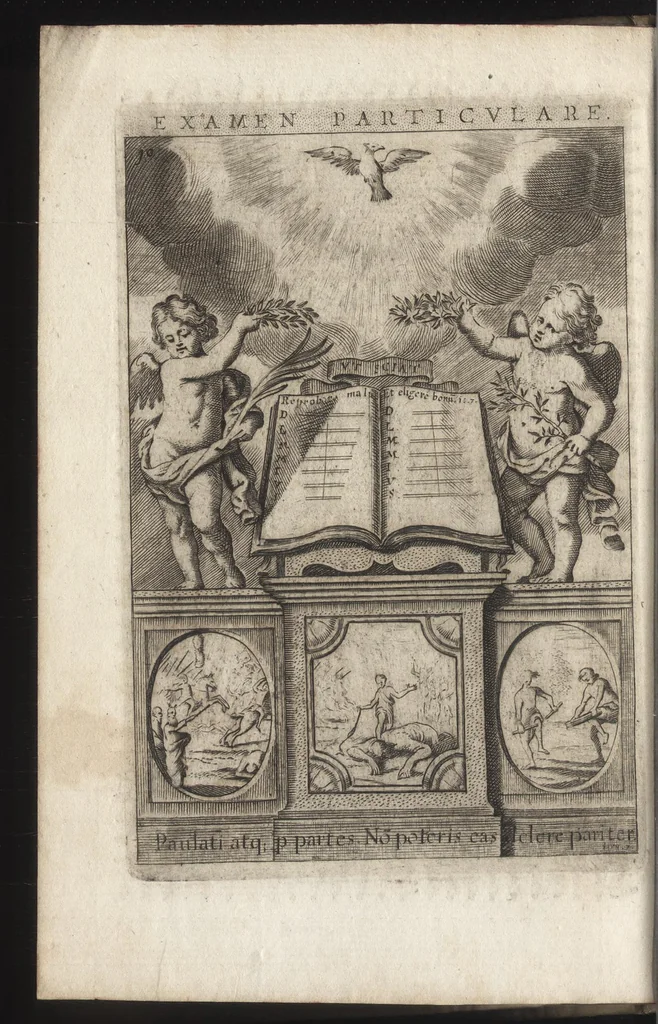 An illustration from Praxis exercitiorum spiritualium P.N. S. Ignatii;, 1695, leaf 23