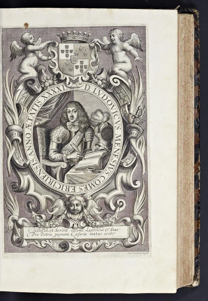 An illustration from Historia de Portugal restaurado, 1698, leaf 18