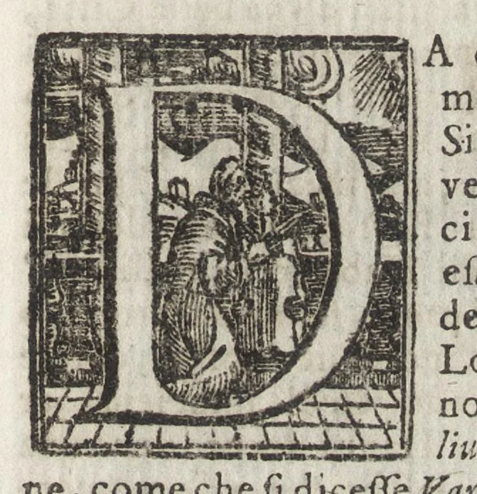 An illustration from Le glorie della gran Vergine al Sagro Monte sopra Varese, diocesi di Milano : origine, e progresso della divozione, monistero, e fabrica delle sante capelle : compendio della vita della beata Caterina, fondatrice del monistero, beata Giuliana sua prima compagna, e ven. madri sr. Benedetta Bimia e sr. Illuminata Alziati, seconda e terza abbadessa : racconto historico, 1699, leaf 24