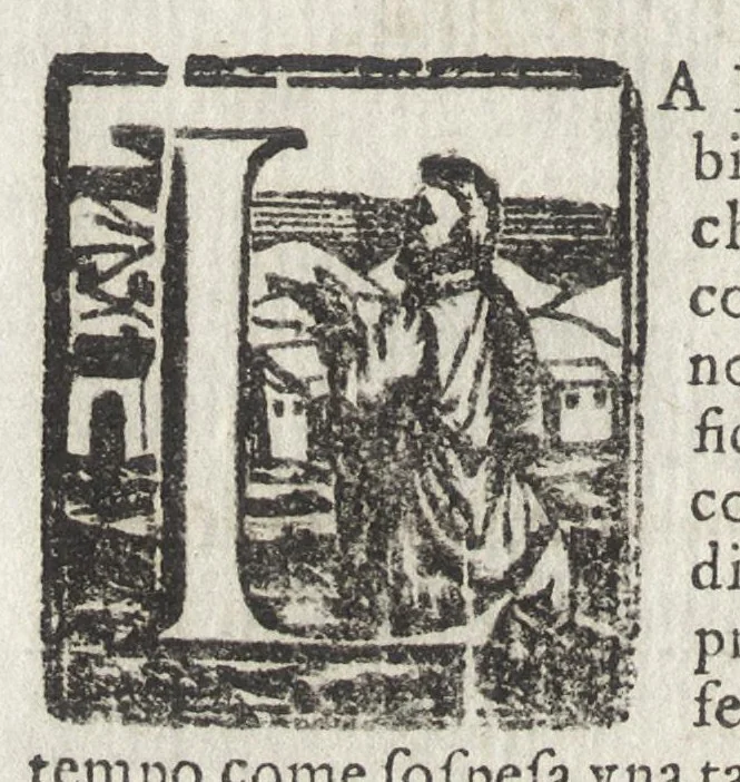 An illustration from Le glorie della gran Vergine al Sagro Monte sopra Varese, diocesi di Milano : origine, e progresso della divozione, monistero, e fabrica delle sante capelle : compendio della vita della beata Caterina, fondatrice del monistero, beata Giuliana sua prima compagna, e ven. madri sr. Benedetta Bimia e sr. Illuminata Alziati, seconda e terza abbadessa : racconto historico, 1699, leaf 43