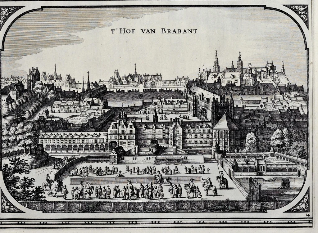 An illustration from Speculum Zelandiae : dat is, een beschryvinge ofte afbeelding der steden, ambachts-heerlijckheden, dorpen, castelen, ridderlijcke hofsteden, huysen en gebouwen, gelegen inde eylanden en de graeflijckheyt van Zeelandt, 1660, leaf 102