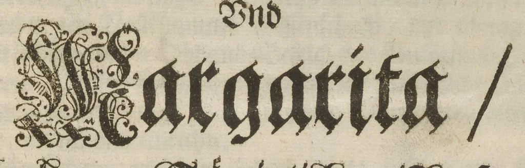 An illustration from Sieg-Streit dess Lufft vnd Wassers : Freuden-Fest zu Pferd zu dem glorwürdigisten Beyläger beeder kayserlichen Majestäten Leopoldi dess Ersten, römischen Kaysers ... vnd Margarita, gebohrner königlichen Infantin auss Hispanien : dargestellet in dero kayserlichen Residenz Statt Wienn, 1667, leaf 8