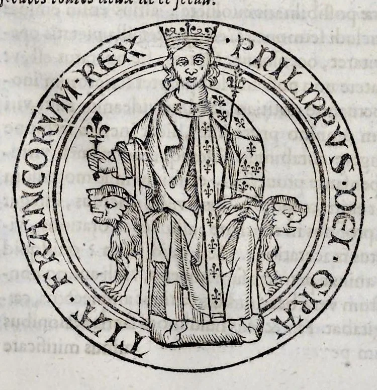 An illustration from Histoire de lábbaye royale de S. Ouen de Rouen : divisée en cinq livres, où il est traité ... de la naissance, éducation, & des principales vertus de saint Oüen ... : de la fondation, progrez, ruine, rétablissement, & des diuers éuenemens de l'Abbaye de Saint Oüen ... : des abbez qui l'ont gouuernée ... : des abbayes, prieurez, & paroisses qui ont esté dépendantes ... : des preuues ou pieces justificatiues de cette histoire ... : [ensemble celles des abbayes de Ste. Catherine et de St. Amand], 1662, leaf 500