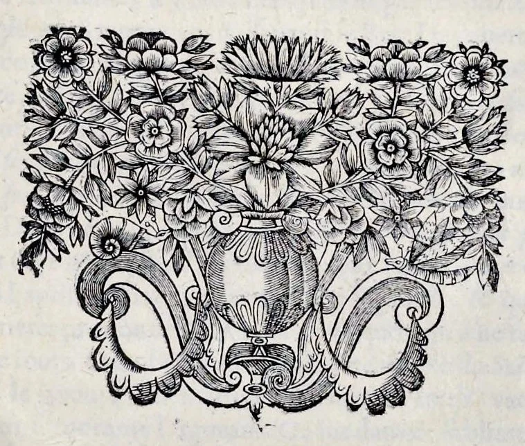 An illustration from Histoire de lábbaye royale de S. Ouen de Rouen : divisée en cinq livres, où il est traité ... de la naissance, éducation, & des principales vertus de saint Oüen ... : de la fondation, progrez, ruine, rétablissement, & des diuers éuenemens de l'Abbaye de Saint Oüen ... : des abbez qui l'ont gouuernée ... : des abbayes, prieurez, & paroisses qui ont esté dépendantes ... : des preuues ou pieces justificatiues de cette histoire ... : [ensemble celles des abbayes de Ste. Catherine et de St. Amand], 1662, leaf 636