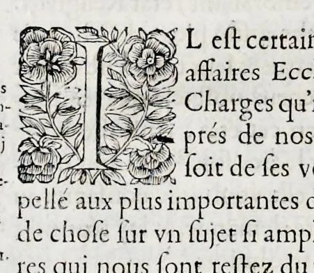 An illustration from Histoire de lábbaye royale de S. Ouen de Rouen : divisée en cinq livres, où il est traité ... de la naissance, éducation, & des principales vertus de saint Oüen ... : de la fondation, progrez, ruine, rétablissement, & des diuers éuenemens de l'Abbaye de Saint Oüen ... : des abbez qui l'ont gouuernée ... : des abbayes, prieurez, & paroisses qui ont esté dépendantes ... : des preuues ou pieces justificatiues de cette histoire ... : [ensemble celles des abbayes de Ste. Catherine et de St. Amand], 1662, leaf 97