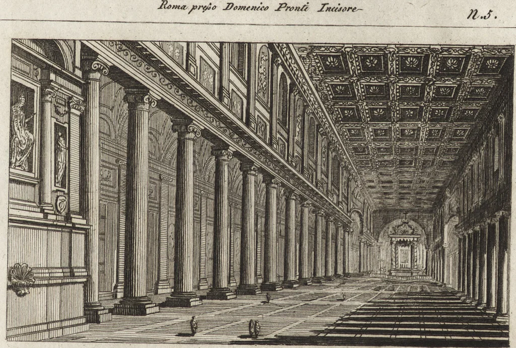 An illustration from Nuova raccolta di 100 vedutine antiche della cittá di Roma e sue vicinanze, 1795, leaf 10