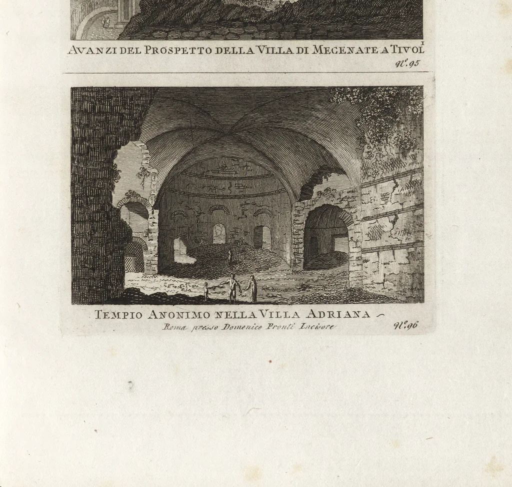An illustration from Nuova raccolta di 100 vedutine antiche della cittá di Roma e sue vicinanze, 1795, leaf 100